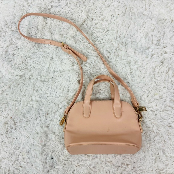 BEBE Nude blush faux Leather Crossbody purse - Picture 15 of 17